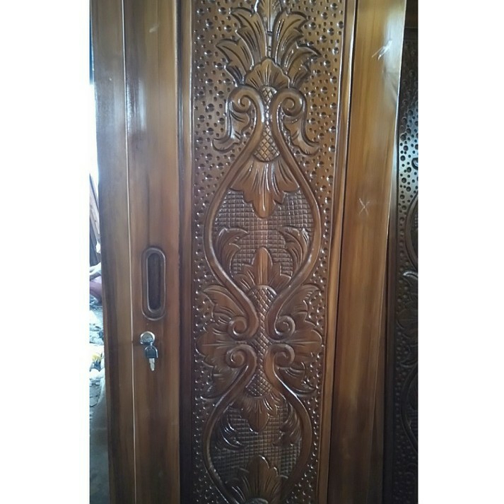 Lemari Pintu II Kaca Bawah Laci 2