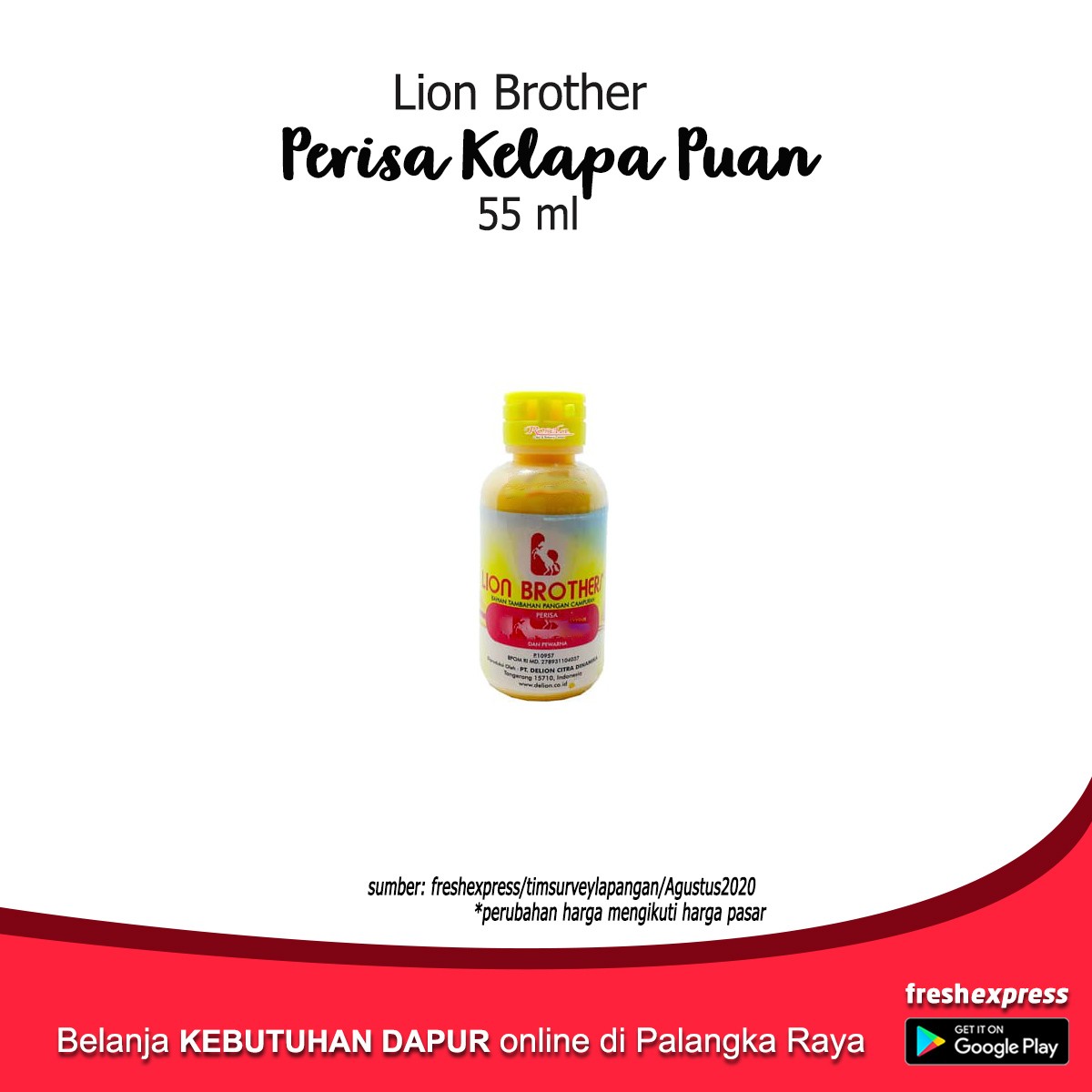 Lion Brother Perisa Kelapa Puan 55 Ml