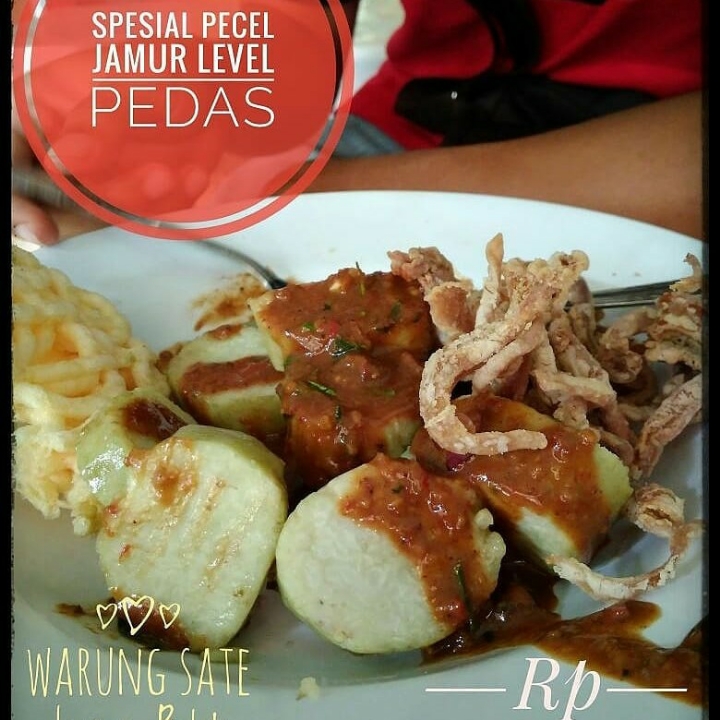 Lontong Pecel Special Jamur Level Pedas