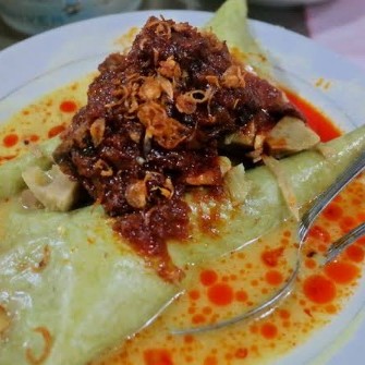 Lontong Sayur Banjar Lauk Ayam