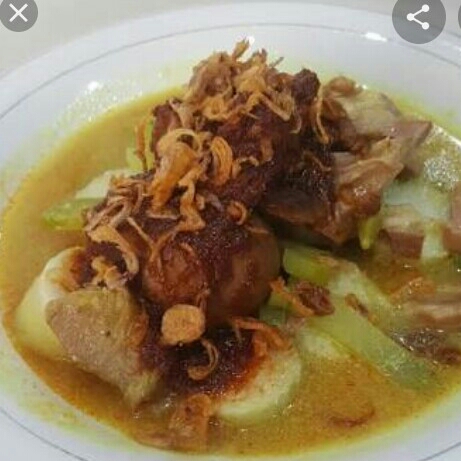 Lontong Sayur Ikan Masak Habang