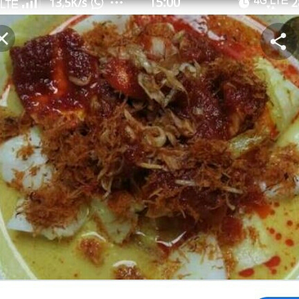 Lontong sayur Ayam Masak Habang