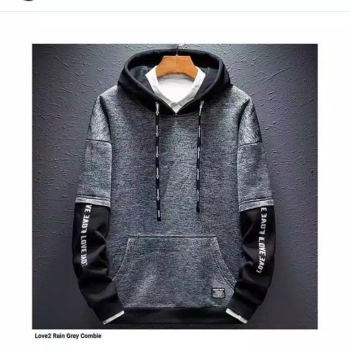 Love Love raint grey Hoodie Pria