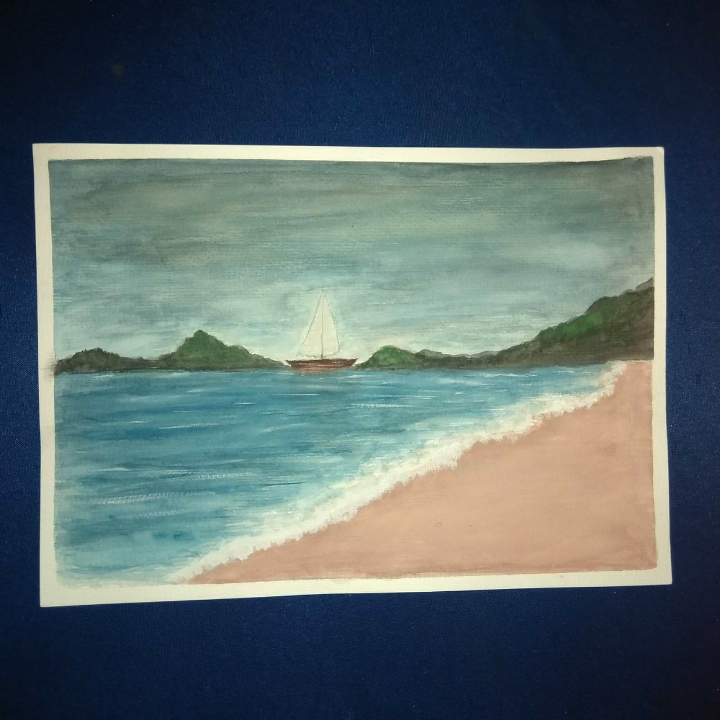 Lukisan Pemandangan Pantai