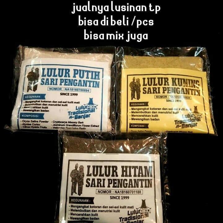 Lulur Hitam Cingkaruk Lulur Putih Lulur Kuning