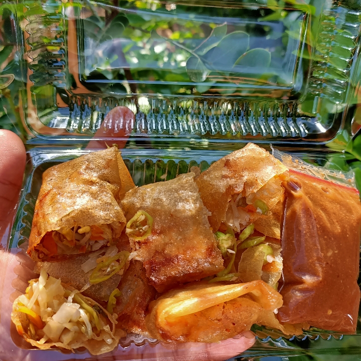 Lumpia Sayur Dengan Saos Kacang