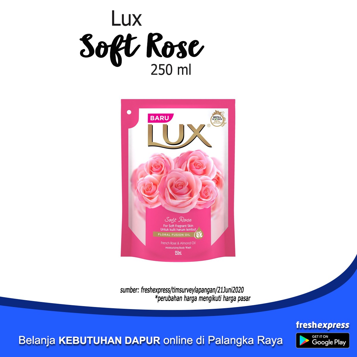 Lux Soft Rose 250 Ml