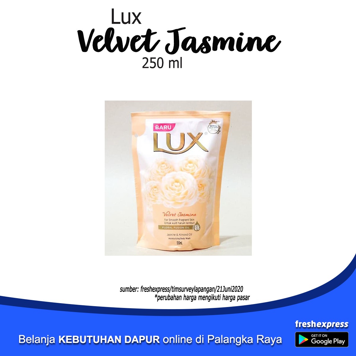 Lux Velvet Jasmine 250 Ml