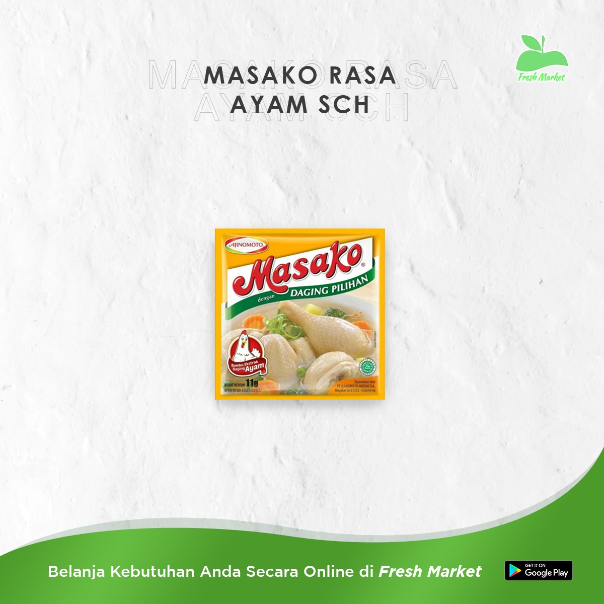 MASAKO RASA AYAM SACHET 12 PCS