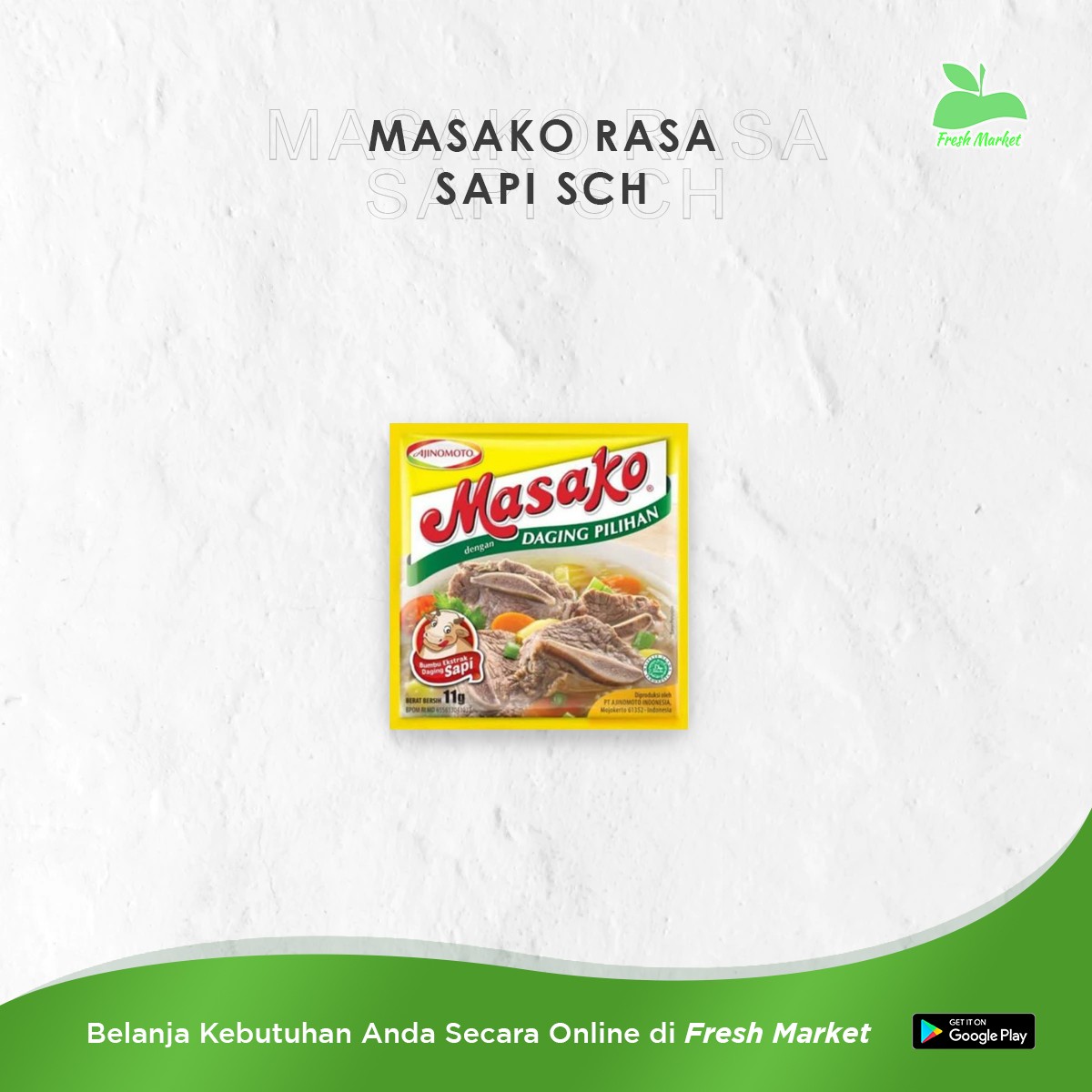 MASAKO RASA SAPI SACHET 12 PCS