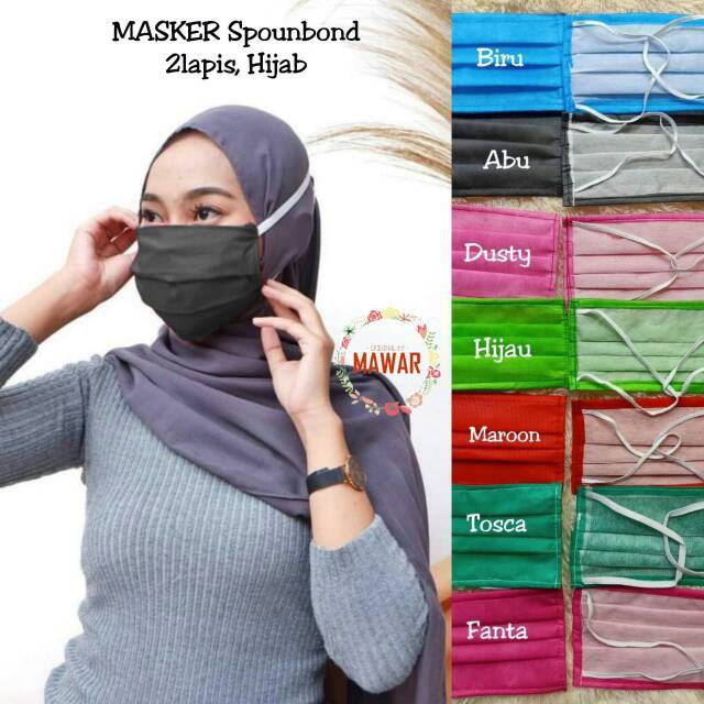 MASKER KAIN SPOUNDBOD 2 LAPIS NON MEDICAL