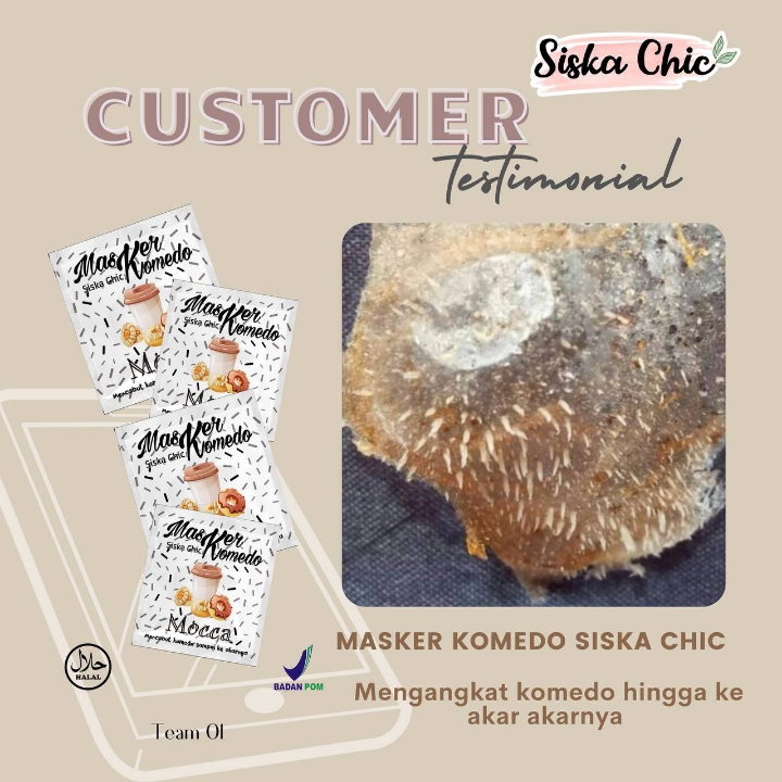 MASKER komedo Siska Chic BPOM 3