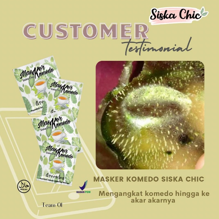 MASKER komedo Siska Chic BPOM 4