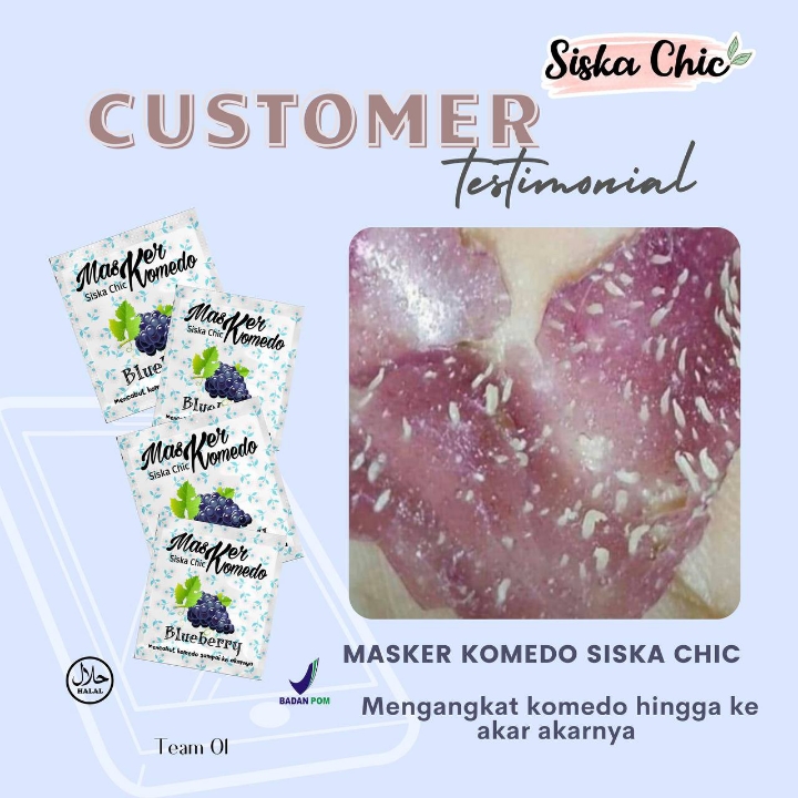 MASKER komedo Siska Chic BPOM 5