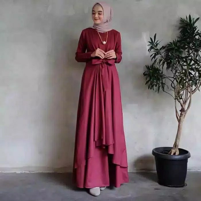 MAXI DRESS CANTIK - ALUNA MAXI BIG SIZE - BAJU WANITA