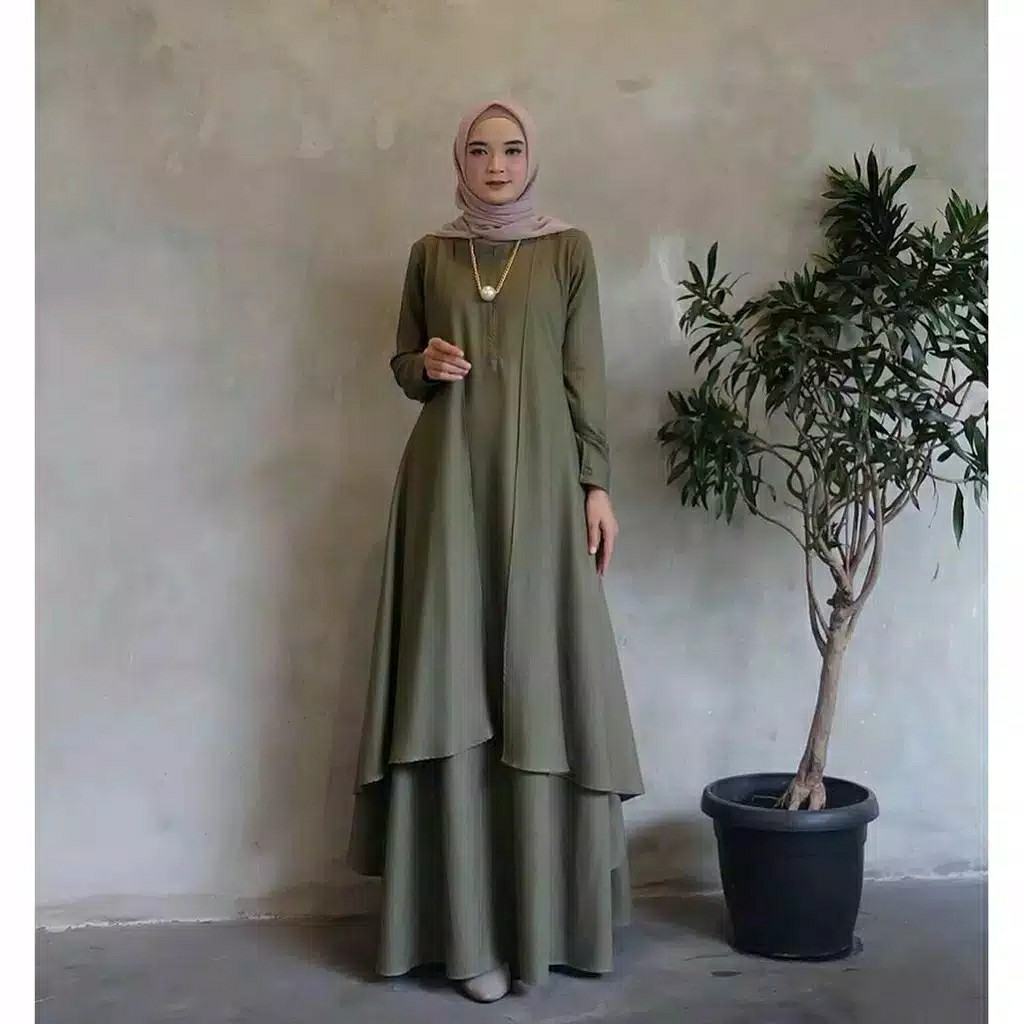 MAXI DRESS CANTIK - ALUNA MAXI BIG SIZE - BAJU WANITA 3