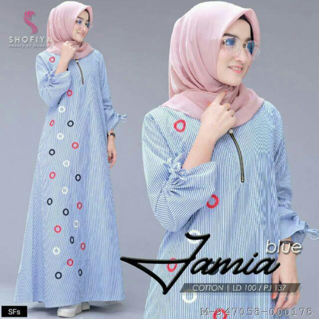 MAXI DRESS MOTIF SALUR JAMMIA