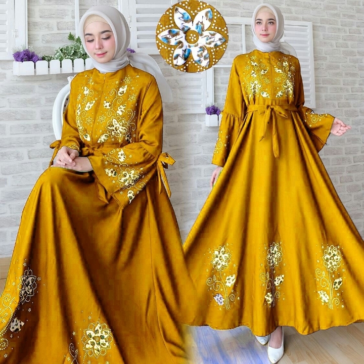 MAXI HOLA FLOWER MUSTARD