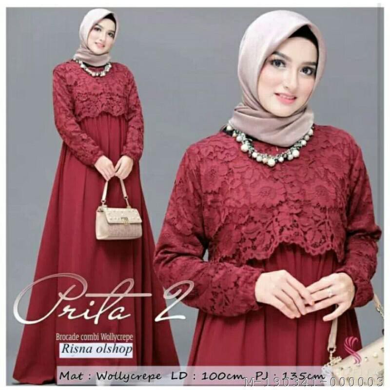 MAXY DRESS WANITA PRITA MOSCREPE 3