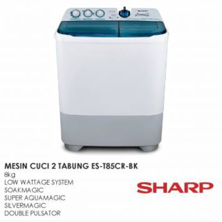 MESIN CUCI 2 TB SHARP ES-T85CR 3