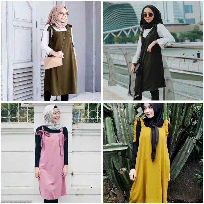 MIDYA MIDI TUNIK  OUTER OVERALL WOLFIS PREMIUM