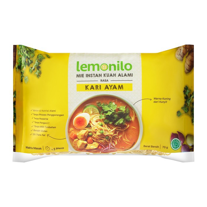 MIE LEMONILO RASA KARI AYAM 73G