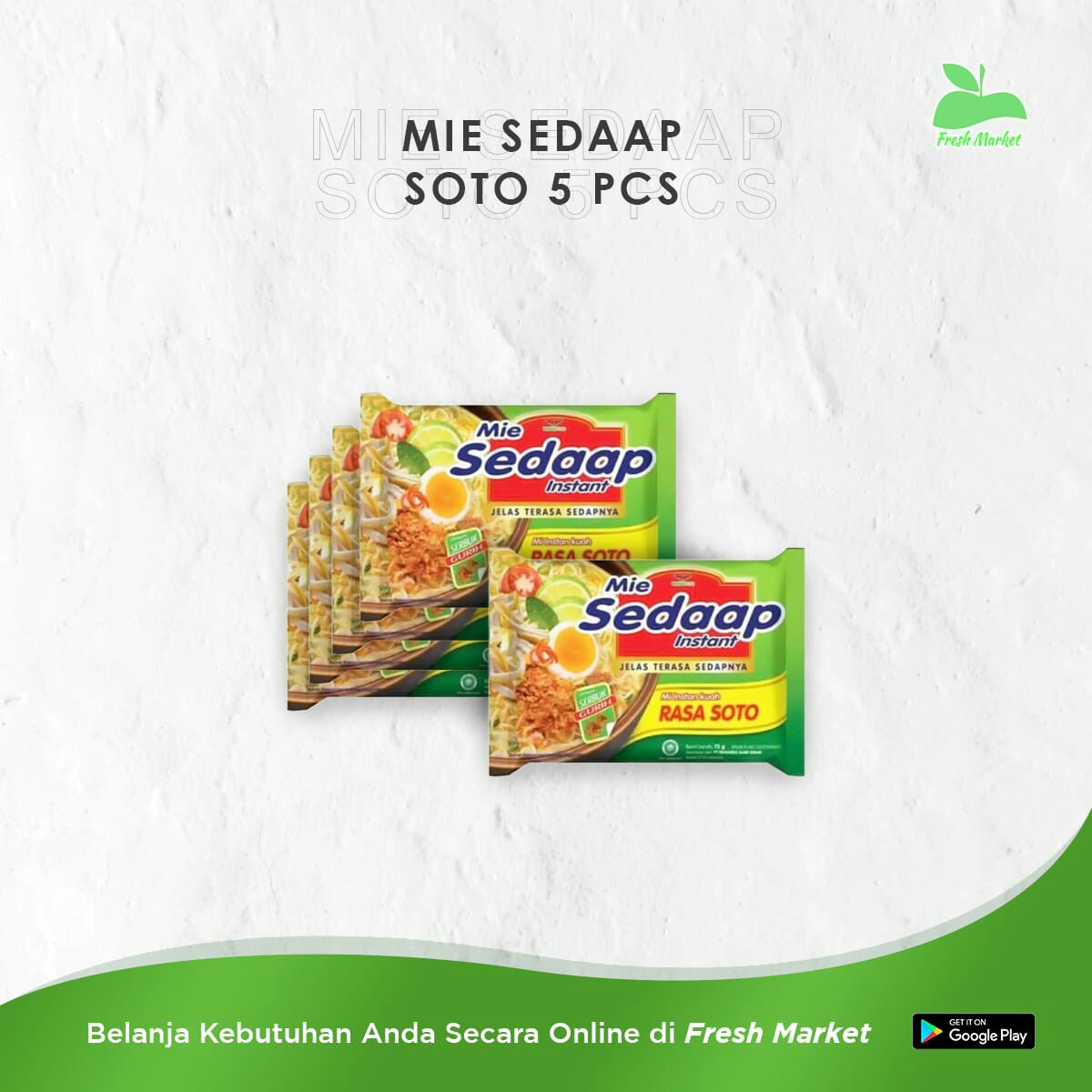 MIE SEDAAP RASA SOTO 5 PCS