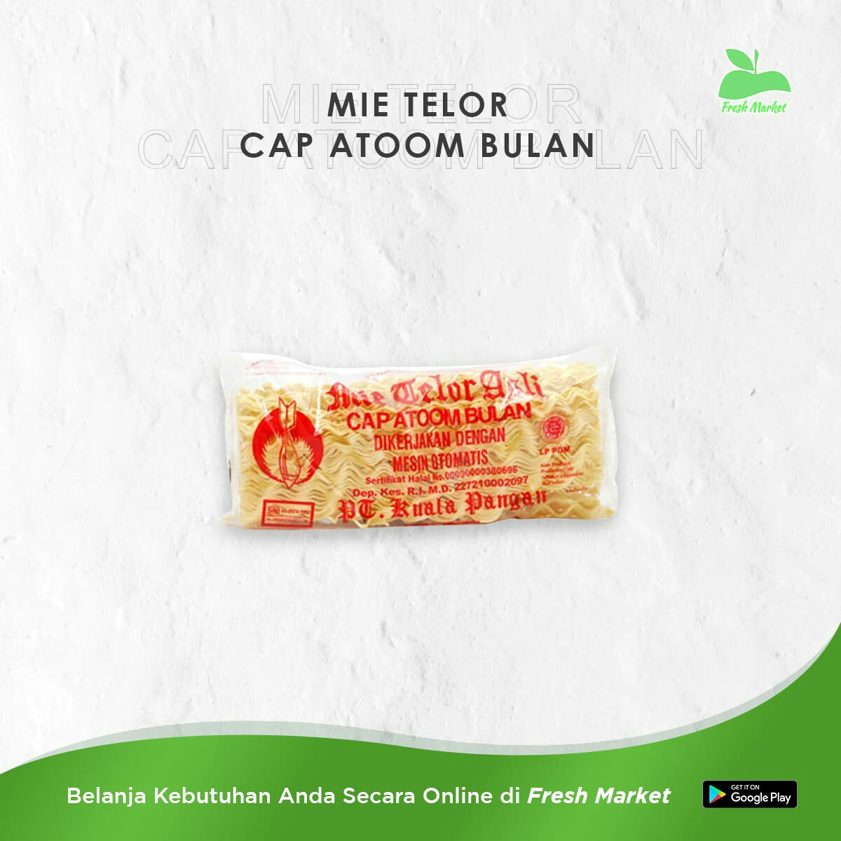 MIE TELUR CAP ATOM 1 PCS