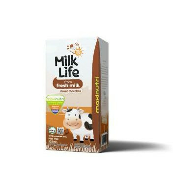 MILK LIFE UHT 125ml  Coklat