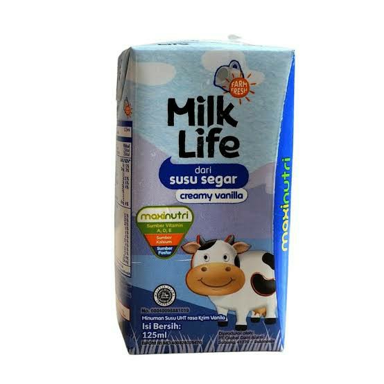 MILK LIFE UHT 125ml  Vanila