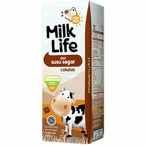 MILK LIFE UHT 200ml  COKLAT