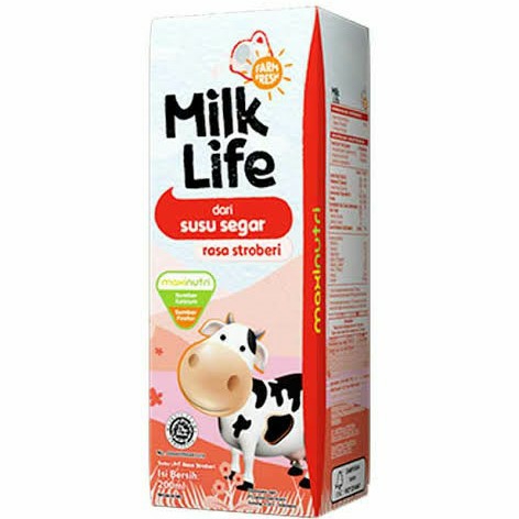 MILK LIFE UHT 200ml  STRAWBERRY