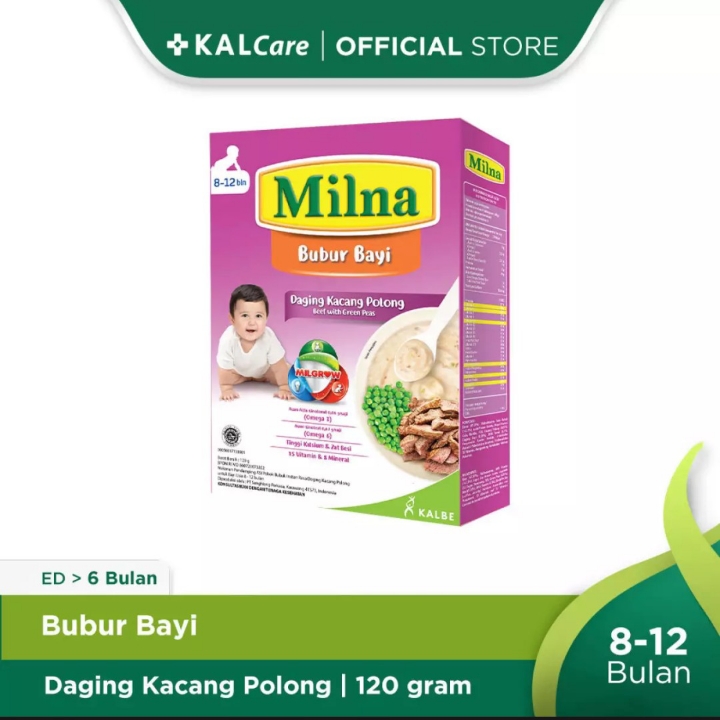 MILNA 8-12 rasa Daging Kacang Polong