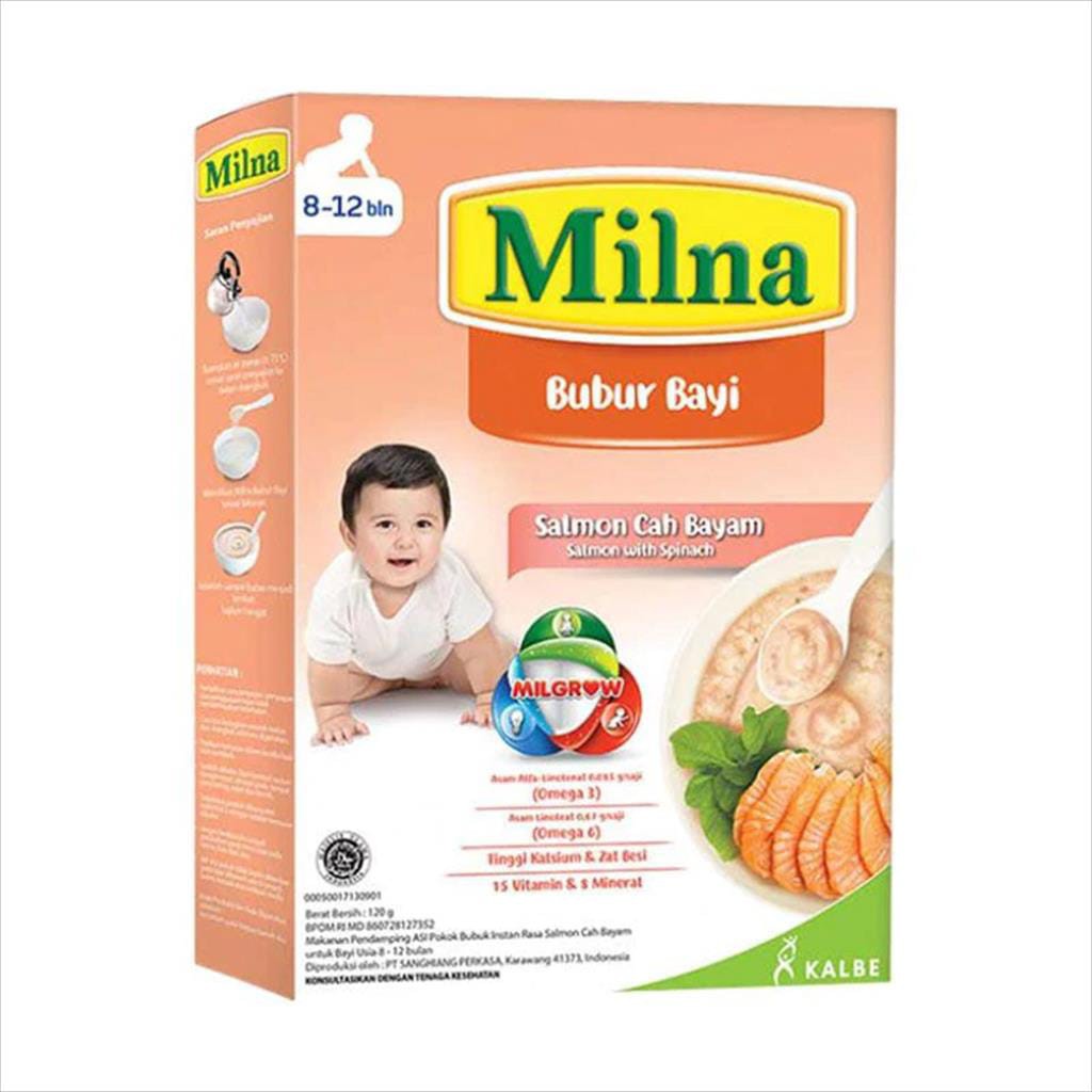 MILNA BUBUR BAYI SALMON CAH BAYAM 120G