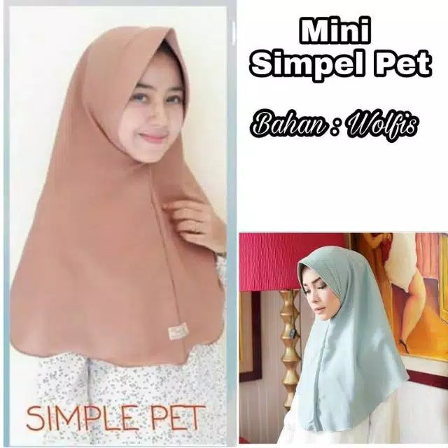 MINIE SIMPEL PET ANTEM MURAH  HIJAB JILBAB KHIMAR INSTAN 2