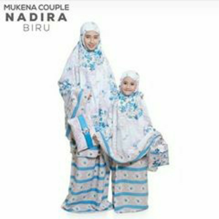 MUKENA COUPLE NADIRA - WARNA BIRU