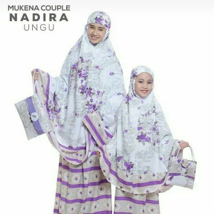 MUKENA COUPLE NADIRA - WARNA UNGU