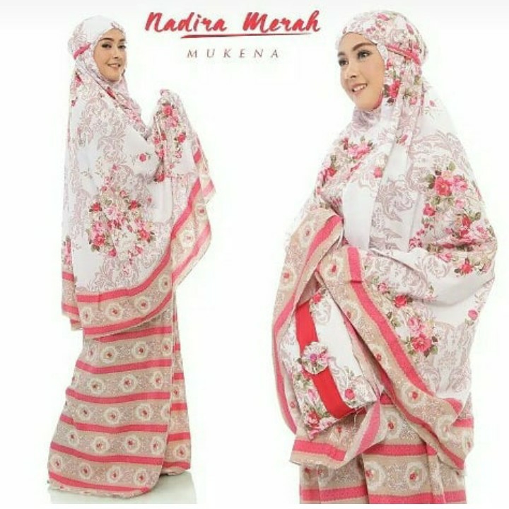 MUKENA NADIRA - WARNA MERAH