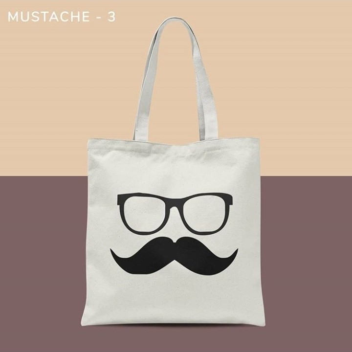 MUSTACHE TOTEBAG