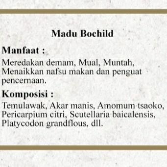 Madu Bochild 2