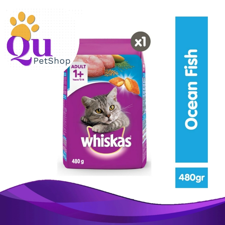 Makanan Kucing Whiskas 480gr