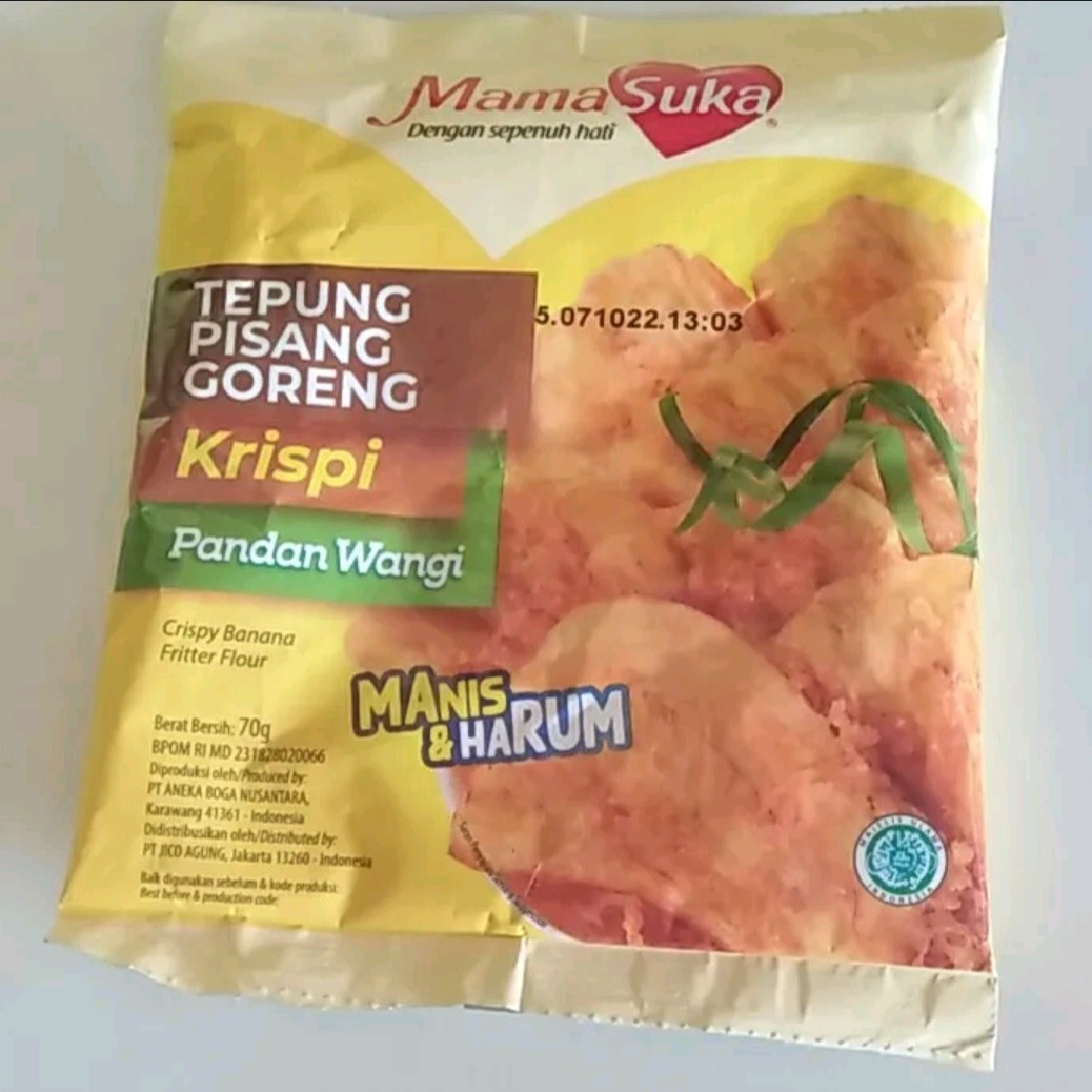 Mamasuka Tepung Pisang Goreng Krispi Pandan Wangi 70g