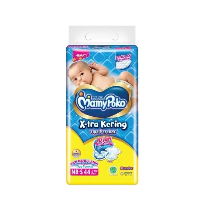 Mamy Poko Baby Diapers X-Tra Kering Tipe Perekat Nb 44S