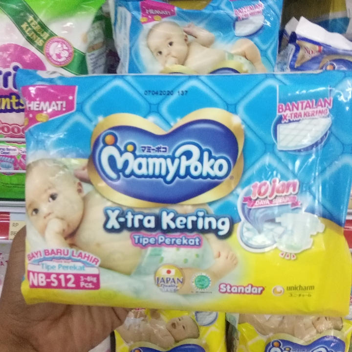 Mamypoko Xtra Kering NB S12 Perekat