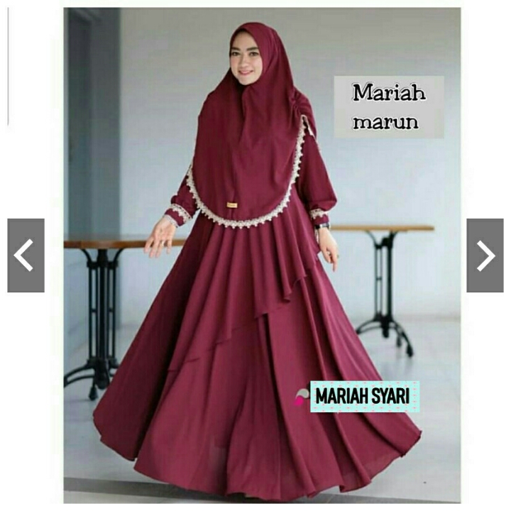 Mariah Syari Maroon