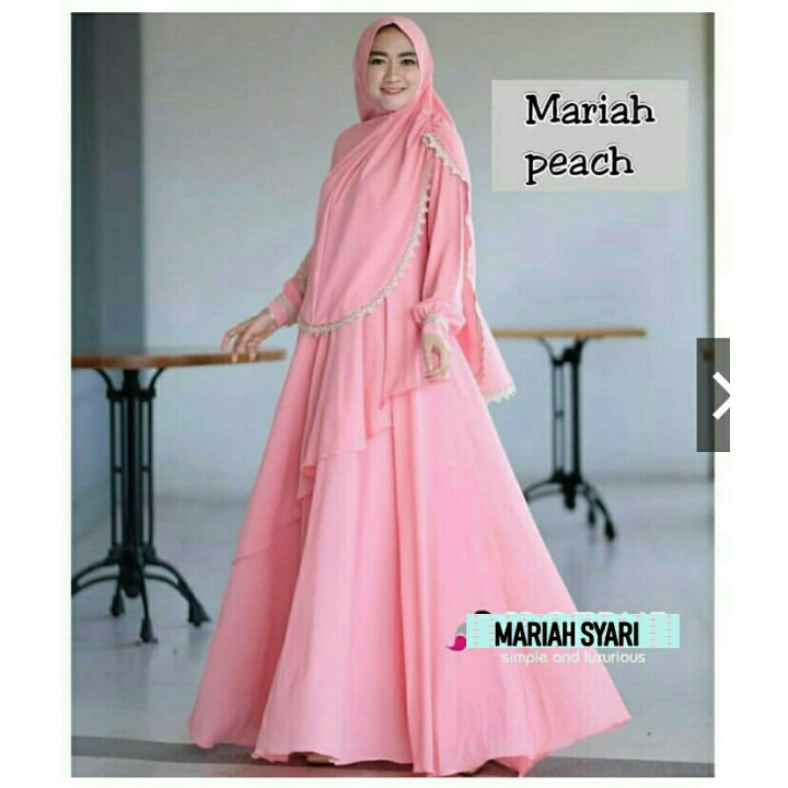 Mariah Syari Peach