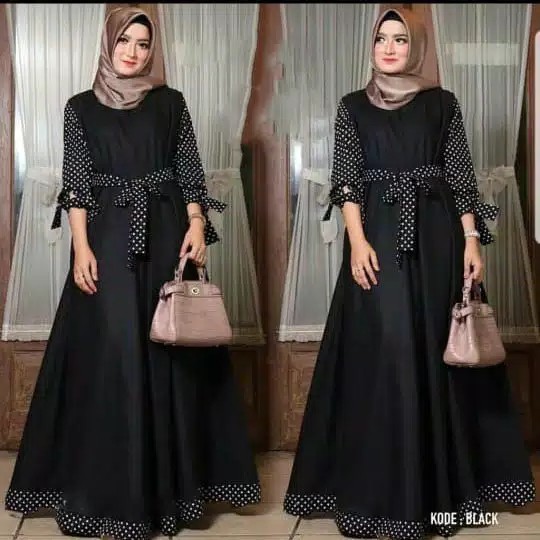 Mariana Polka Dress  Gamis Balotelli  Baju Muslim Wanita 2