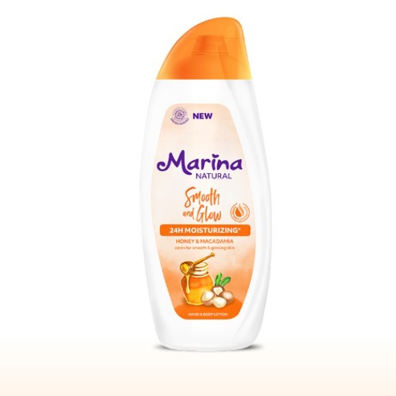 Marina Hand Body Lotion Natural Smooth Glow 500ml