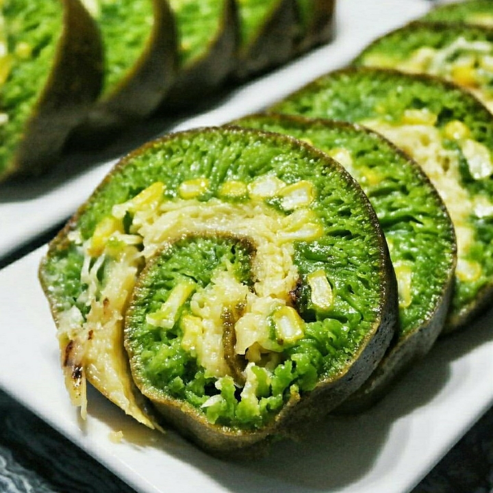 Martabak Gulung Pandan Keju Jagung 