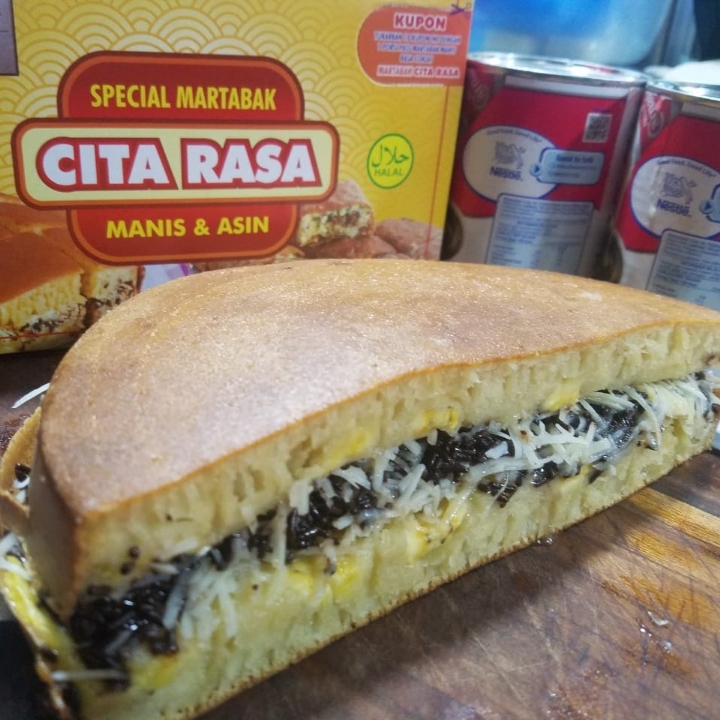 Martabak Keju Pisang Kacang Coklat - Porsi Pas